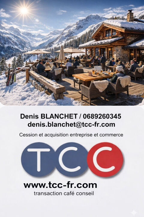 Alpes d'Huez restaurant saison hiver uniquement - 60 places CA 617 000 EBE 228 000 648000 38750 Huez
