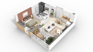  Appartement � vendre 2 pi�ces 1 m�