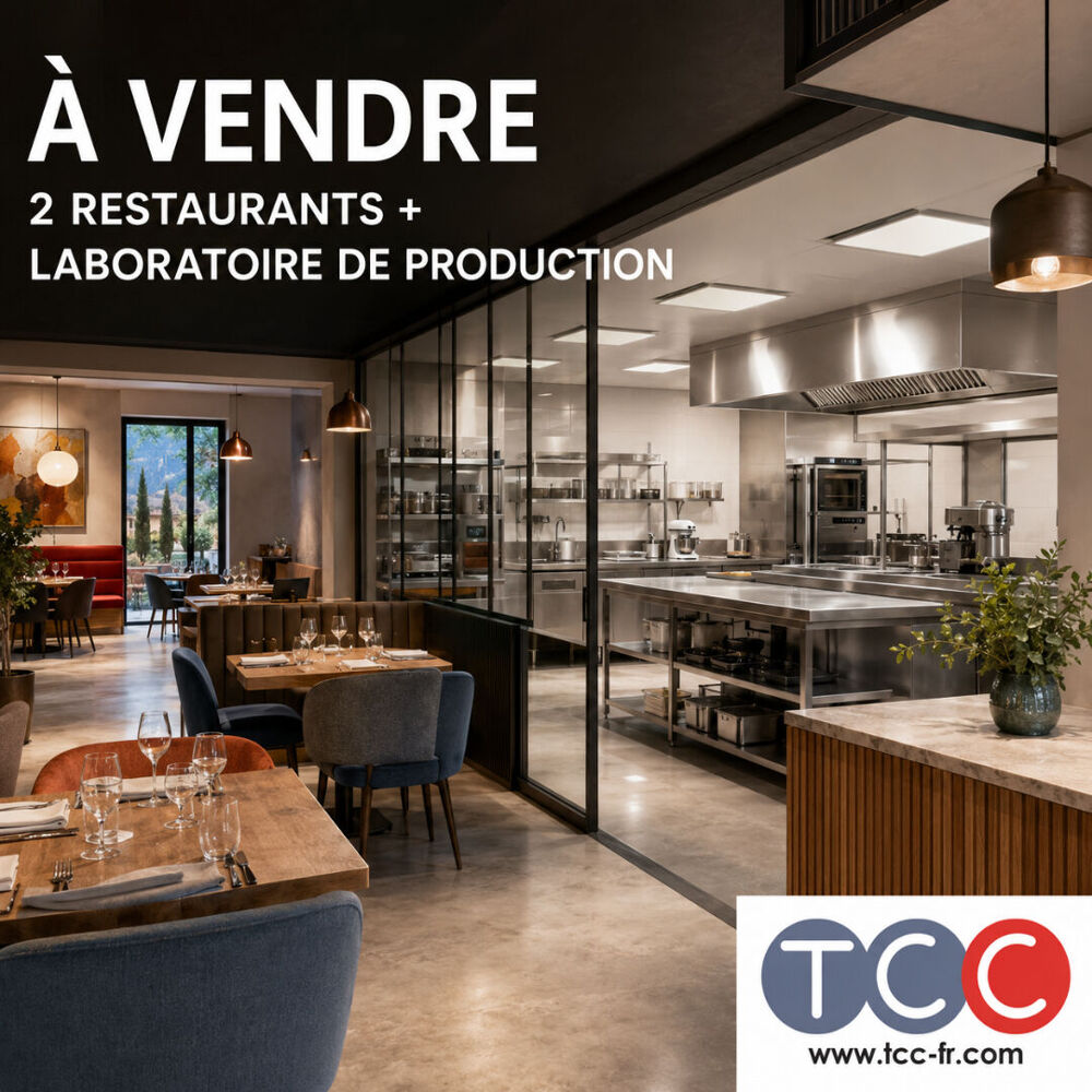   ENSEMBLE DE DEUX RESTAURANTS ET LABORATOIRE DE PRODUCTION ? PAYS D'AIX 