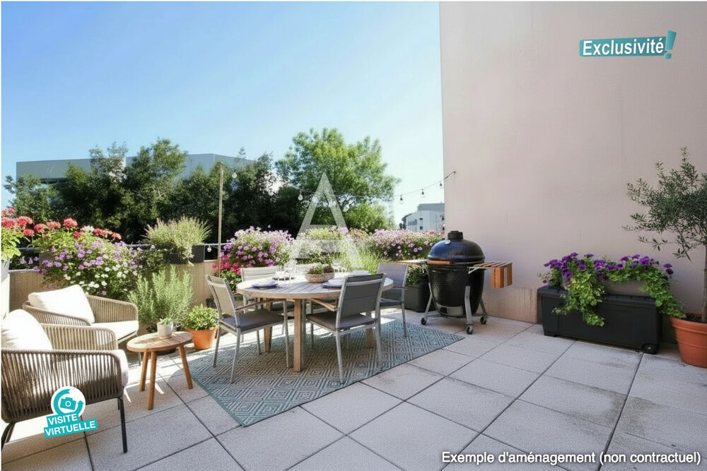 LATTES - MAURIN - APPARTEMENT 4 PIÈCES 86M2 - DPE A - 3 CHAMBRES - GRANDE TERRASSE 20M2 - DOUBLE STATIONNEMENT - RÉSIDENCE RÉCE