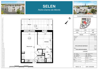  Appartement  vendre 2 pices 40 m