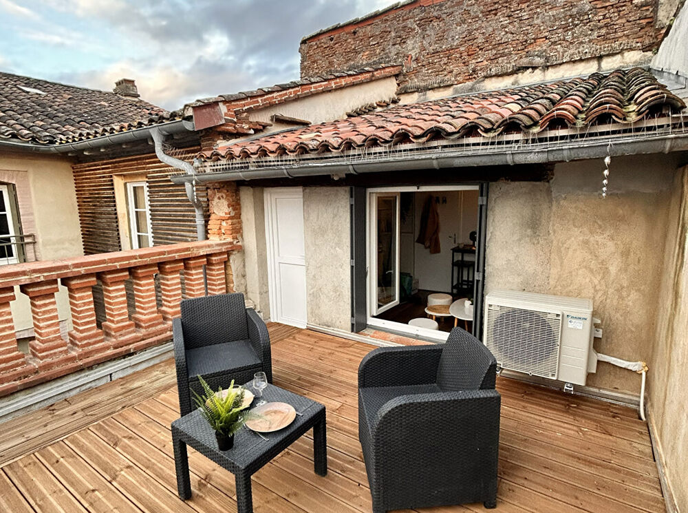 Studio Terrasse à Montauban Centre-ville16 m2