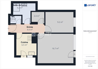  Appartement � vendre 2 pi�ces 46 m�