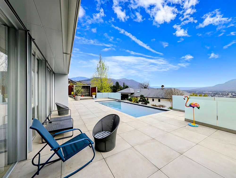 Villa contemporaine avec piscine - Vue panoramique montagnes - Proche Chambéry