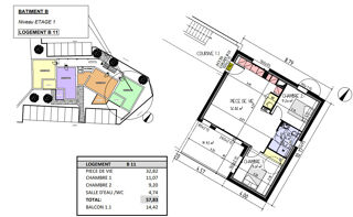  Appartement � vendre 3 pi�ces 1 m�
