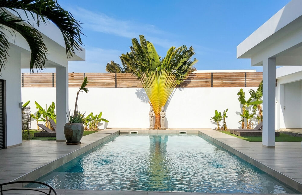 Vente Maison VILLA CONTEMPORAINE AVEC GRANDS ESPACES DE VIE ET PISCINE SITUEE DANS UNE PETITE RESIDENCE Saly (Senegal)