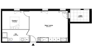  Appartement � vendre 2 pi�ces 46 m�