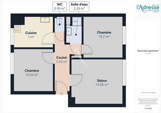  Appartement  vendre 3 pices 