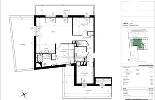  Appartement � vendre 4 pi�ces 87 m�