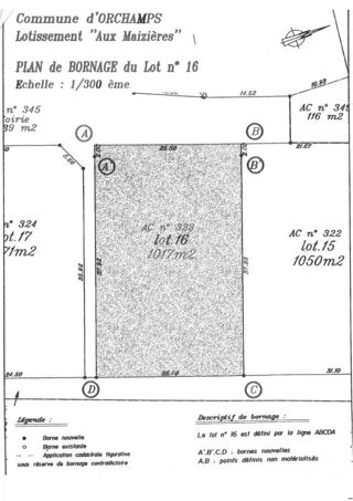  Terrain  vendre 1017 m