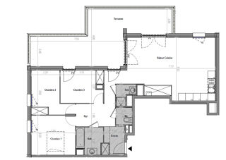  Appartement à vendre 4 pièces 86 m²