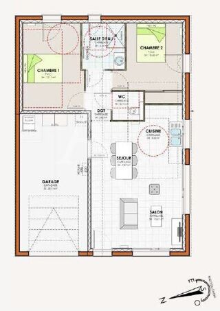  Maison  vendre 3 pices 61 m