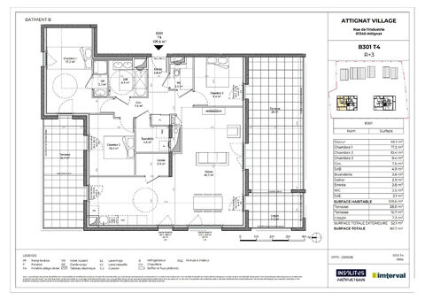   ORIGAMI Programme neuf Attignat centre village Appartement - 4 pi�ce(s) - 110 m�