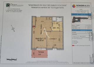  Appartement à louer 2 pièces 40 m²