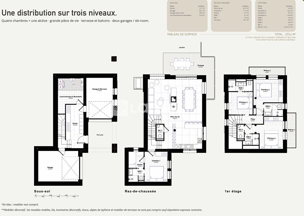 Vente Maison 73210 PEISEY-NANCROIX Superbe chalet150m², terrasse, garages et jardin Peisey nancroix