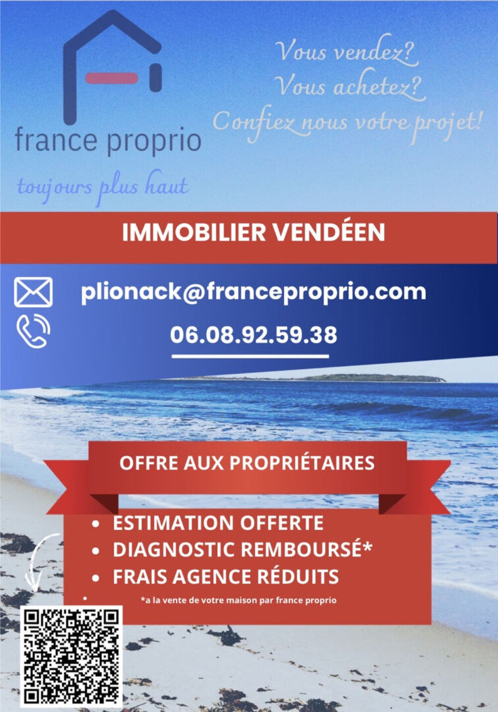 Vente Terrain Terrain à vendre à Le Champ Saint Père - 1482 m² exposé Sud-Est Le champ saint pere