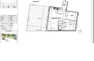  Appartement � vendre 3 pi�ces 64 m�