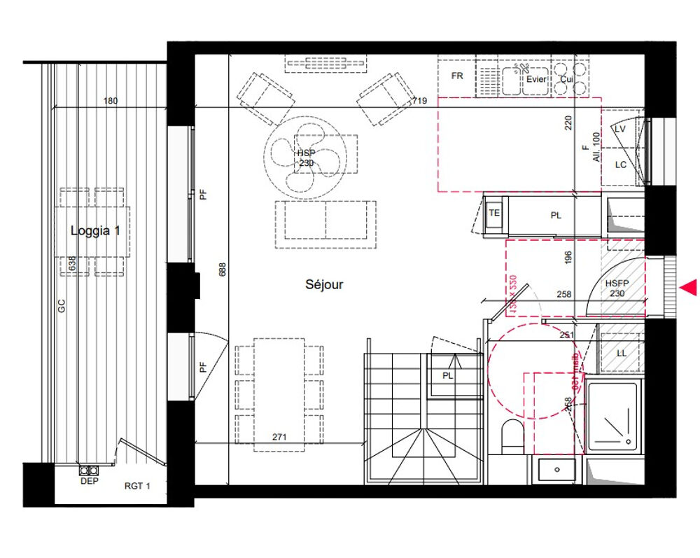 Vente Appartement Villeurbanne 4 pièces Duplex Dernier Etage terrasse Villeurbanne