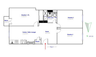  Appartement � vendre 4 pi�ces 58 m�