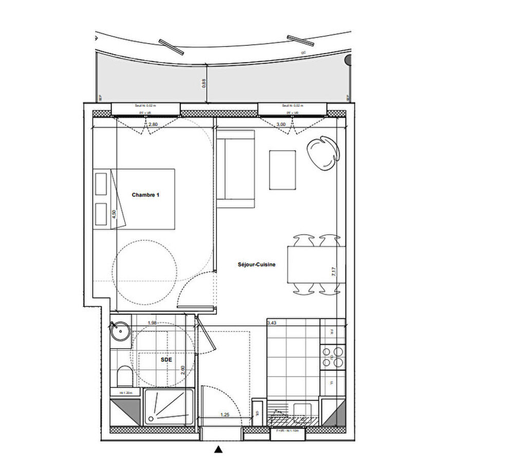 Vente Appartement BORELY  2 pices En l'tat future d'achvement PRIX PROMOTEUR Marseille 8