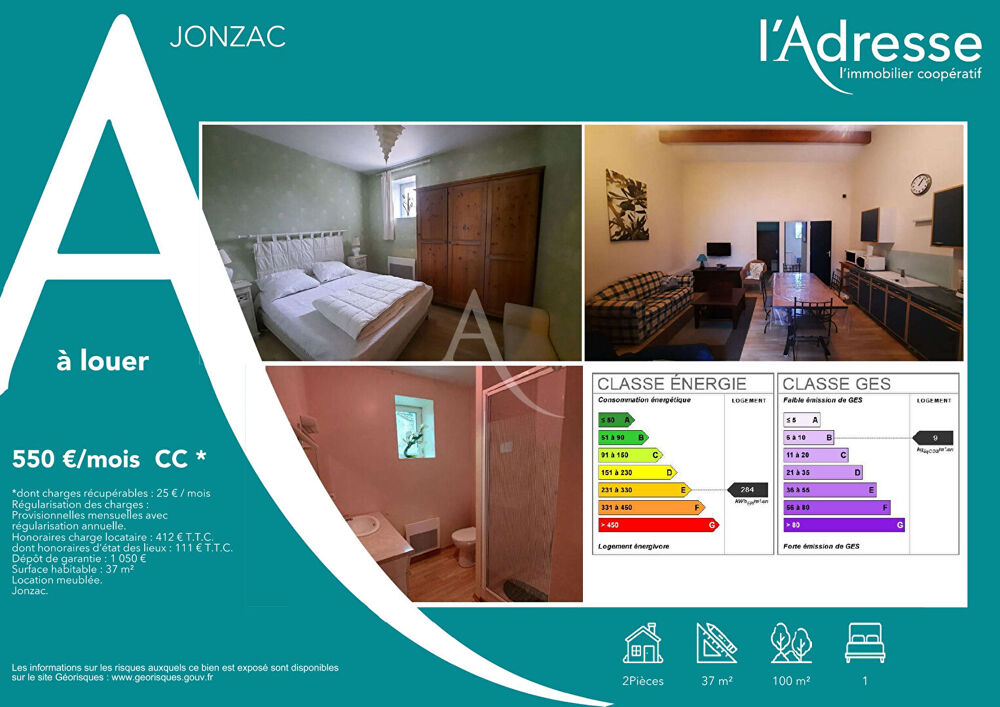 Maison meublée 1 chambre Jonzac Centre Ville