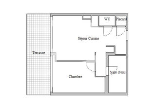  Appartement  vendre 2 pices 33 m