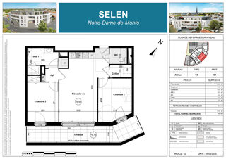  Appartement  vendre 3 pices 61 m