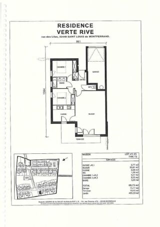  Maison à louer 3 pièces 69 m²