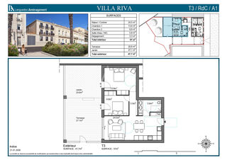  Appartement à vendre 3 pièces 57 m²