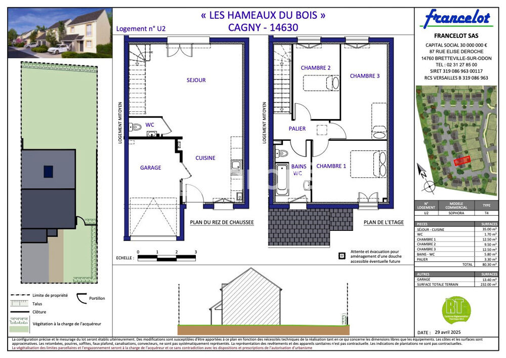 Cagny Maison neuve T4 80m2