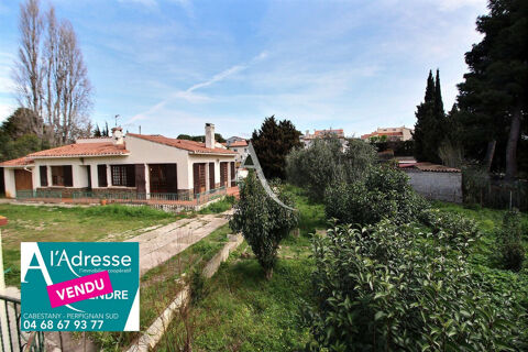   RARE SUR CABESTANY !!!!  A VENDRE GRAND TERRAIN DIVISABLE  ACTUELLEMENT AVEC MAISON PLAIN-PIED A RNOVER Maison - 3 pice(s) - 90 m