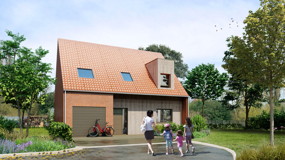 Maison individuelle 5 pièces avec grand jardin et garage