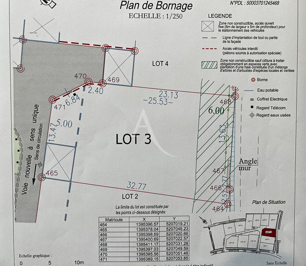 Vente Terrain Terrain Loire Les Marais 566 m2 Loire les marais