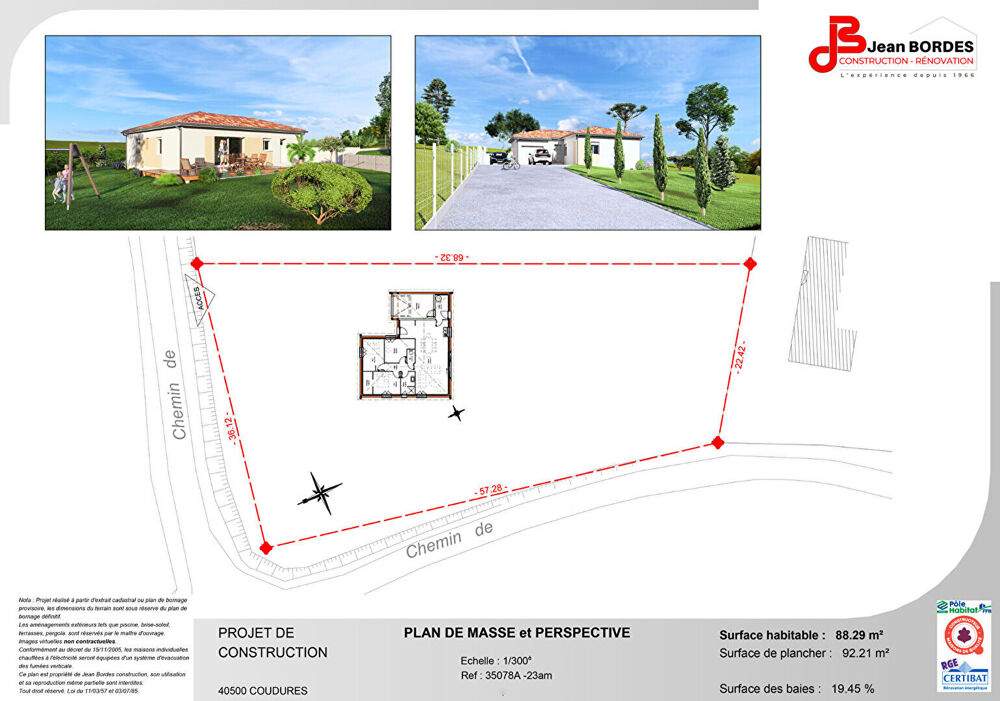 Vente Terrain Terrain Coudures 1986 m2 Coudures