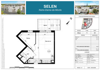  Appartement  vendre 1 pice 41 m