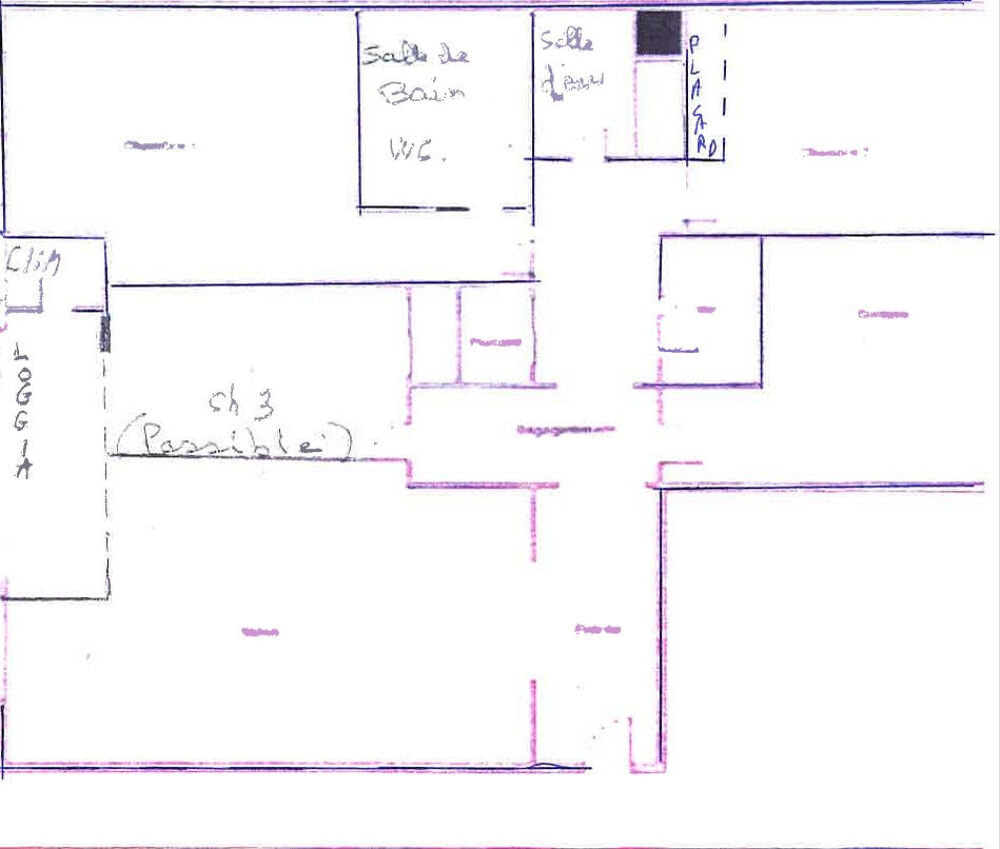 Appartement Paris 4 pièce(s) avec loggia 116.20 m² plus box et cave.