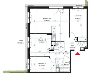  Appartement � vendre 4 pi�ces 82 m�