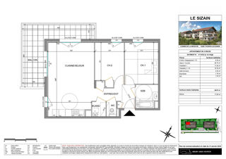  Appartement  vendre 3 pices 65 m