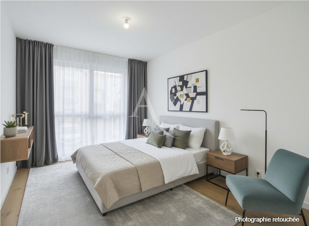 Appartement 3 pièces de 66 m² dans une résidence neuve avec balcon et garage double.