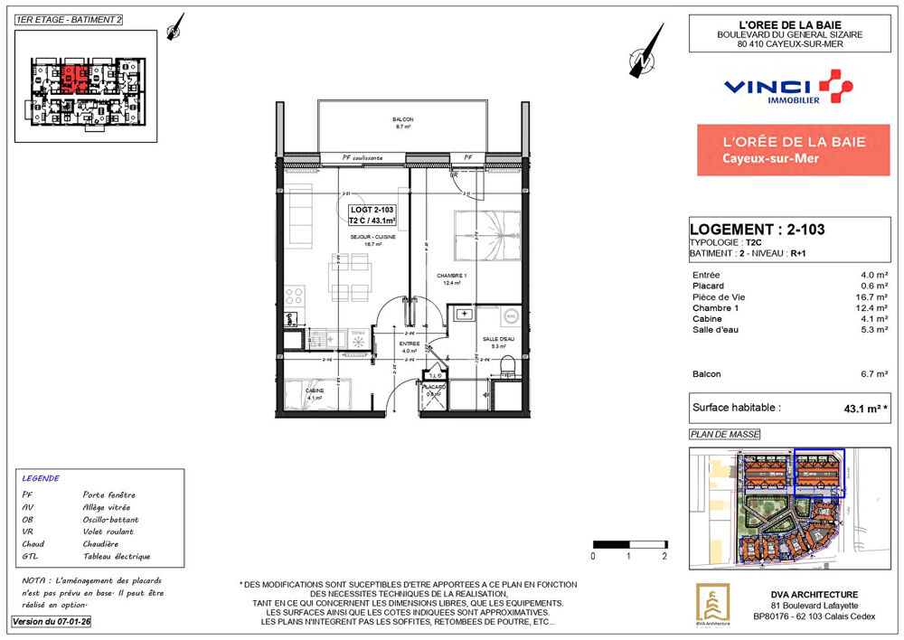 Vente Appartement Appartement Cayeux Sur Mer 2 pièces cabine 42.2m² + jardin Cayeux sur mer