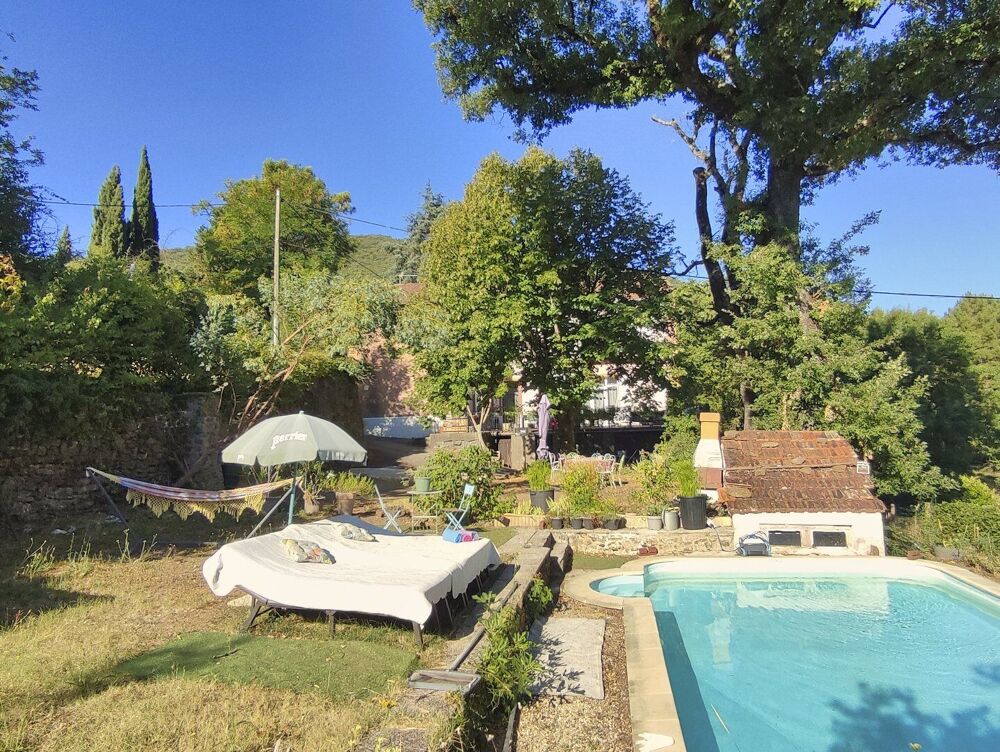 Vente Maison Spacieuse propriété de caractère  belles vues et piscine Molieres sur ceze