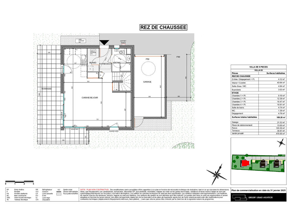 LE SIZAIN - THONON LES BAINS - Maison 5 pièces