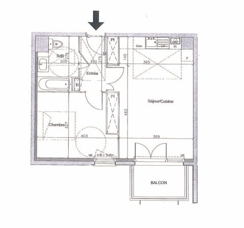  Appartement � louer 2 pi�ces 45 m�