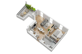  Appartement  vendre 2 pices 40 m