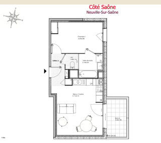  Appartement � vendre 3 pi�ces 61 m�