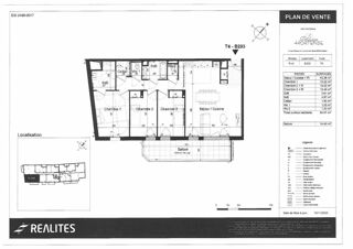  Appartement à louer 4 pièces 91 m²