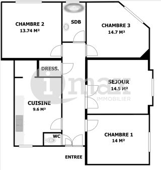  Appartement à vendre 4 pièces 84 m²