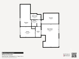  Appartement  vendre 4 pices 72 m