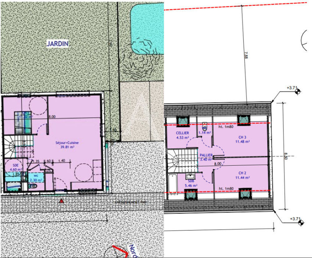 Vente Maison MAISON INDIVIVIDUELLE  T4 AVEC JARDIN Fay aux loges