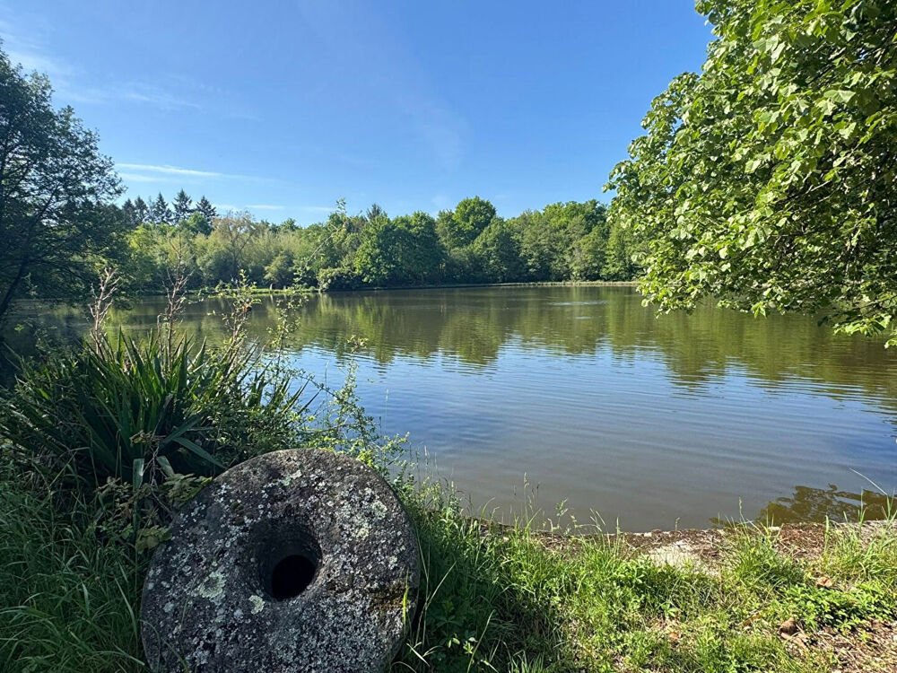HAUTE VIENNE - Proche NEXON Superbe propriété avec un lac à carpes de 2,3 hectares.